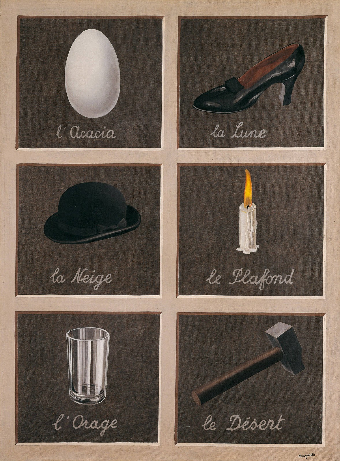 Rene Magritte’s La Clef des Songes